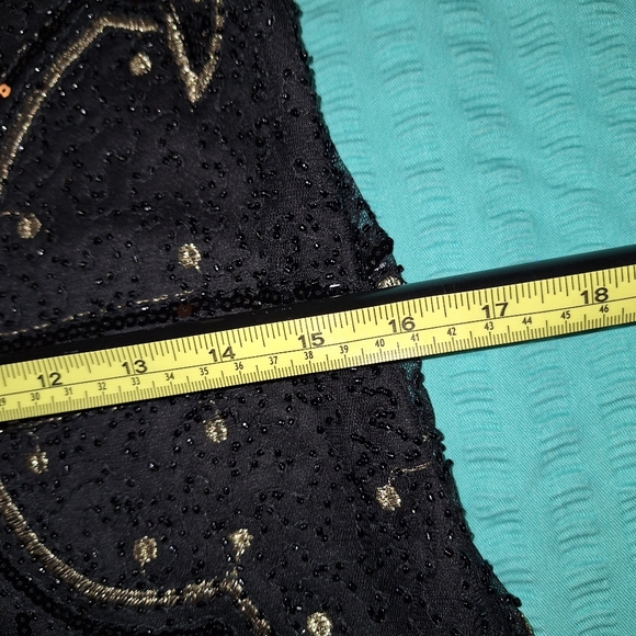 BaBeyond Black and Gold Jeweled Evening Gown XL - Picture 2 of 7